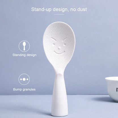 Creative Smile Face Rice Spoon Vertical Type Food Grade Kitchen Rice Cooker Spoon by bashfashion