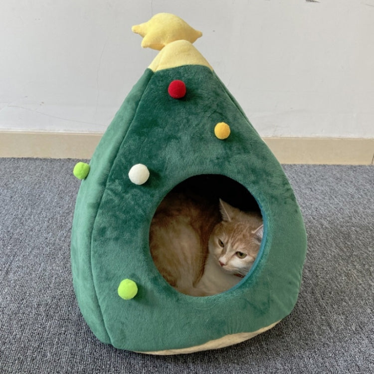 Christmas Tree Pet House Warm Winter Pet Supplies, Size:S by bashfashion