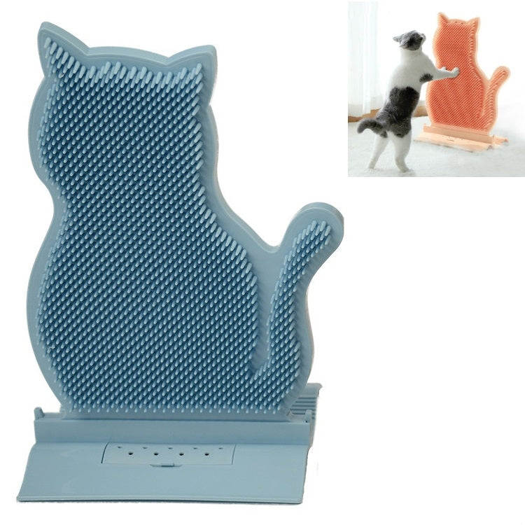 Fixed Door Seam Cat Rubbing Device Anti-itching & Hair Removal Massage Brush Pet Supplies(Blue) by bashfashion
