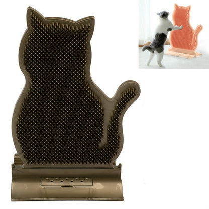 Fixed Door Seam Cat Rubbing Device Anti-itching & Hair Removal Massage Brush Pet Supplies(Brown) by bashfashion