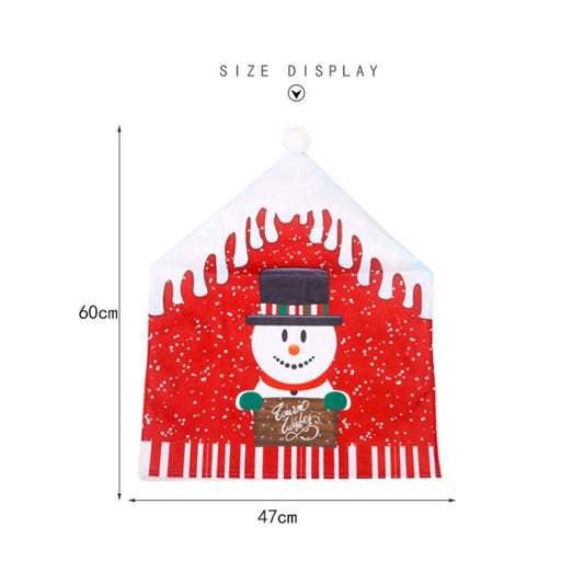 Christmas Cartoon Chair Cover Christmas Home Decoration(Christmas Snowman) by bashfashion