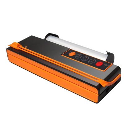 Household Food Machinery Vacuum Packaging Machine Nylon Composite Texture Vacuum Bag Sealing Machine, Style:EU Plug(SX-168 Black Orange) by bashfashion