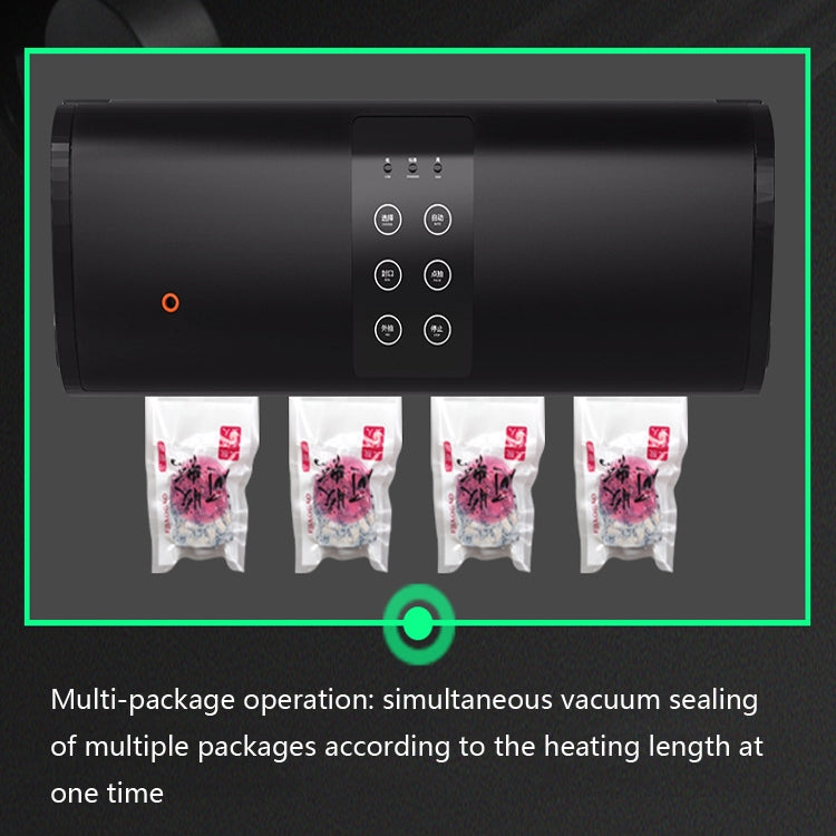 Vacuum Non-woven Sealing Machine Food Preservation Machine Small Packaging Machine, Specification: Double pump (6 buttons) UK Plug by bashfashion