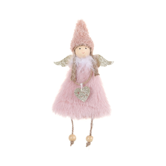 Angel Christmas Decorations Christmas Tree Pendant Children Gifts(Pink) by bashfashion