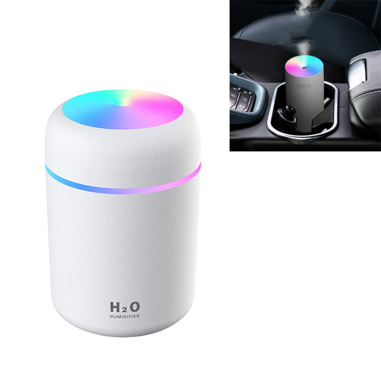 Colorful Cup Humidifier USB Car Air Purifier(White) by bashfashion