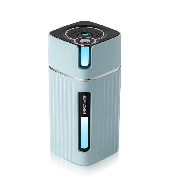 Humidifier USB Office Home Car Mute Portable Colorful Air Purifier(Blue) by bashfashion