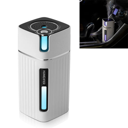 Humidifier USB Office Home Car Mute Portable Colorful Air Purifier(White) by bashfashion