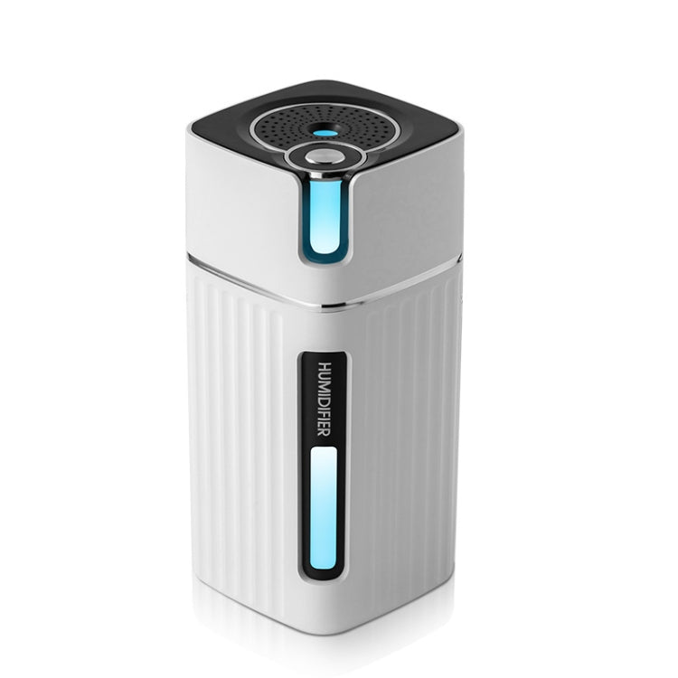 Humidifier USB Office Home Car Mute Portable Colorful Air Purifier(White) by bashfashion