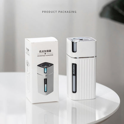 Humidifier USB Office Home Car Mute Portable Colorful Air Purifier(White) by bashfashion