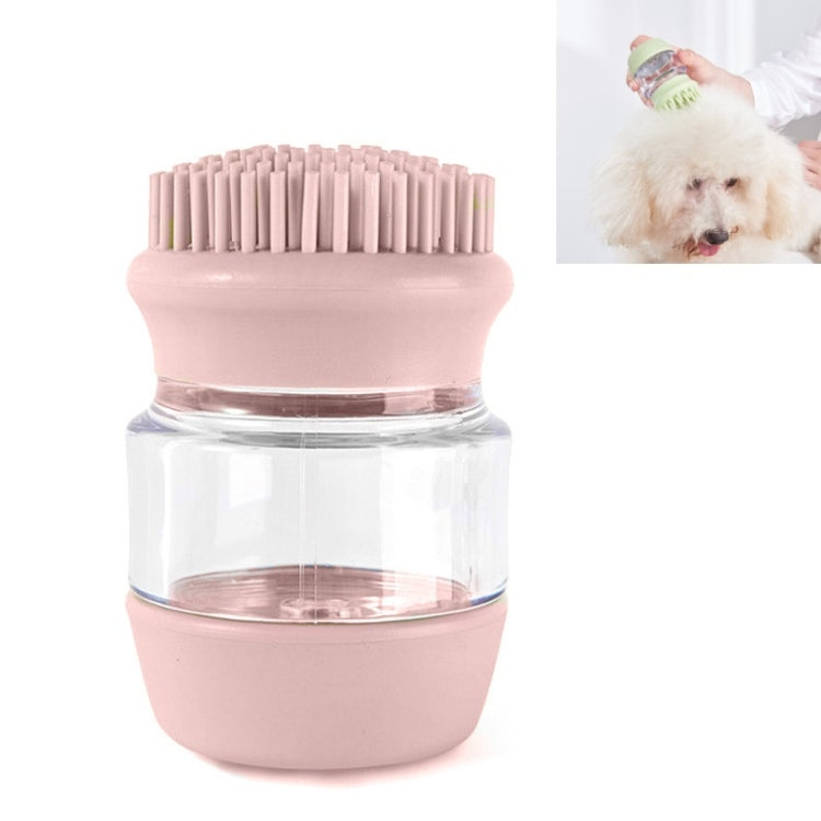 Pet Bath Brush Silicone Multifunctional Massage Pet Supplies(Pink) by bashfashion