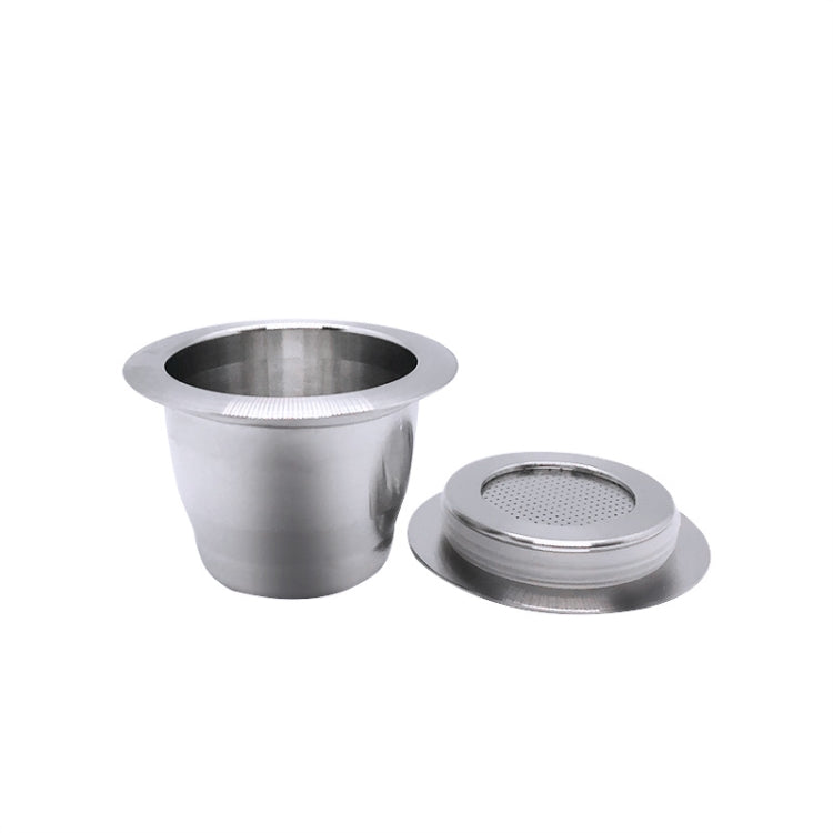 Reusable Stainless Steel Coffee Capsules with Multiple Filling Coffee Filters(Silver) by bashfashion