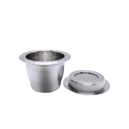 Reusable Stainless Steel Coffee Capsules with Multiple Filling Coffee Filters(Silver) by bashfashion