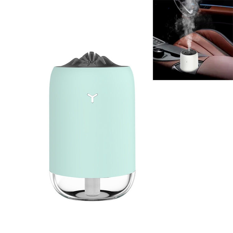 Car Portable Humidifier Household Night Light USB Spray Instrument Disinfection Aroma Diffuser(Turquoise) by bashfashion