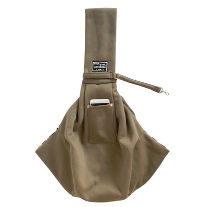 Pet Outing Carrier Bag Cotton Messenger Shoulder Bag, Colour: Khaki by bashfashion