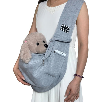 Pet Outing Carrier Bag Cotton Messenger Shoulder Bag, Colour: Gray by bashfashion