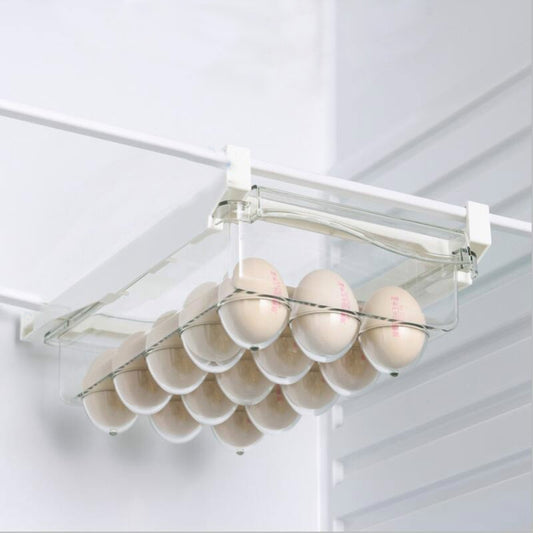 Refrigerator Storage Box Drawer Type Square Household Multifunctional Food Preservation Box, Specification: 1 Egg Box by bashfashion