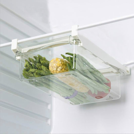 Refrigerator Storage Box Drawer Type Square Household Multifunctional Food Preservation Box, Specification: 1 Fresh Box by bashfashion