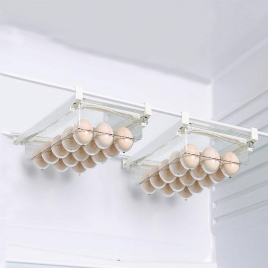 Refrigerator Storage Box Drawer Type Square Household Multifunctional Food Preservation Box, Specification: 2 Egg Box by bashfashion