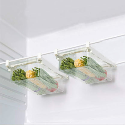 Refrigerator Storage Box Drawer Type Square Household Multifunctional Food Preservation Box, Specification: 2 Fresh Box by bashfashion
