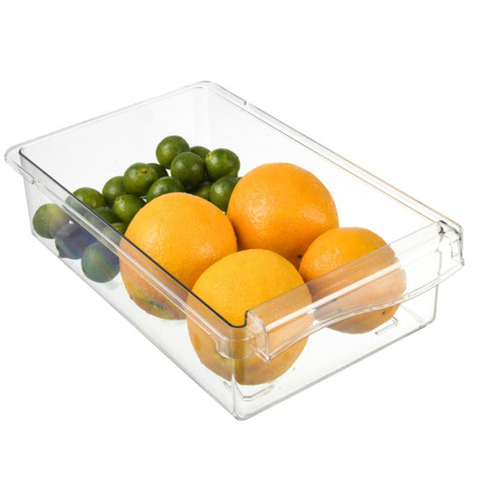 Refrigerator Storage Box Drawer Type Square Household Multifunctional Food Preservation Box, Specification: 1 Box Without Hook by bashfashion