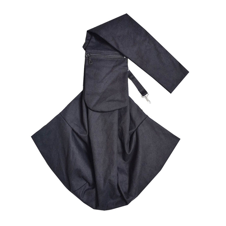 Pet Carrying Rucksack Shoulder Strap Adjustable Pet Outing Diagonal Bag(Black) by bashfashion