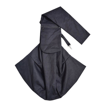 Pet Carrying Rucksack Shoulder Strap Adjustable Pet Outing Diagonal Bag(Black) by bashfashion