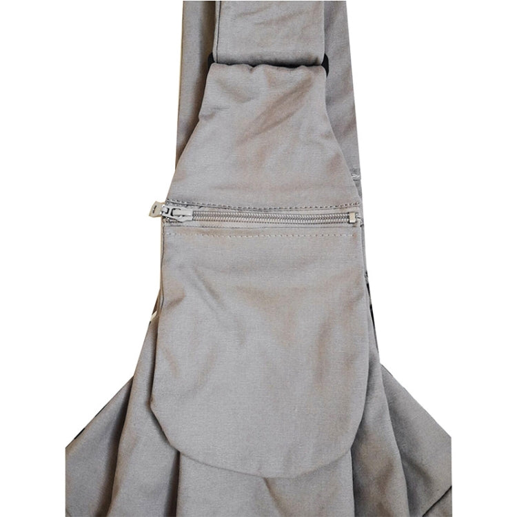 Pet Carrying Rucksack Shoulder Strap Adjustable Pet Outing Diagonal Bag(Gray) by bashfashion