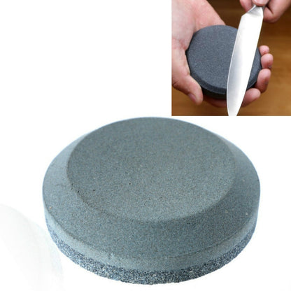 Double-Sided Whetstone Kitchen Knives Round Knife Sharpener, Style:A by bashfashion