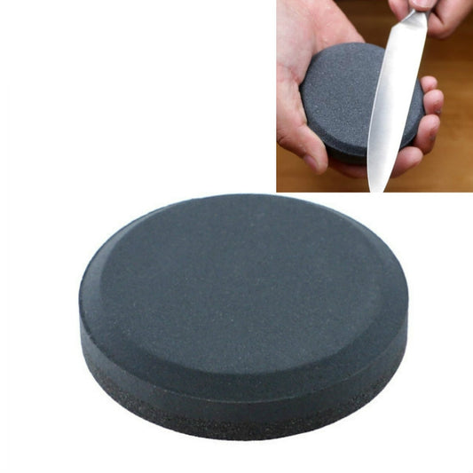 Double-Sided Whetstone Kitchen Knives Round Knife Sharpener, Style:B by bashfashion