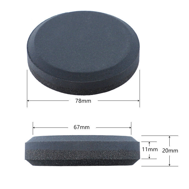 Double-Sided Whetstone Kitchen Knives Round Knife Sharpener, Style:B by bashfashion