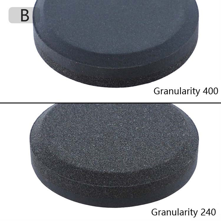 Double-Sided Whetstone Kitchen Knives Round Knife Sharpener, Style:B by bashfashion