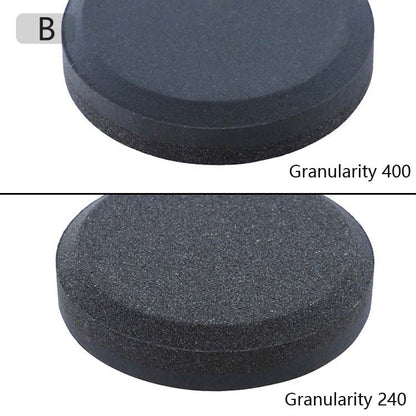 Double-Sided Whetstone Kitchen Knives Round Knife Sharpener, Style:B by bashfashion