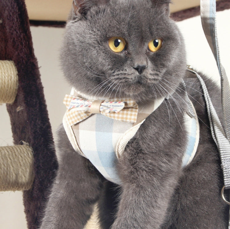 Pet Traction Rope Chest Harness Anti-break Away Vest Type Small Dog Walking Rope, Size:S(Beige) by bashfashion