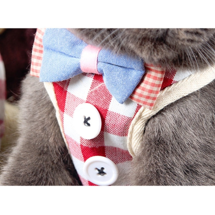 Pet Traction Rope Chest Harness Anti-break Away Vest Type Small Dog Walking Rope, Size:S(Gray) by bashfashion