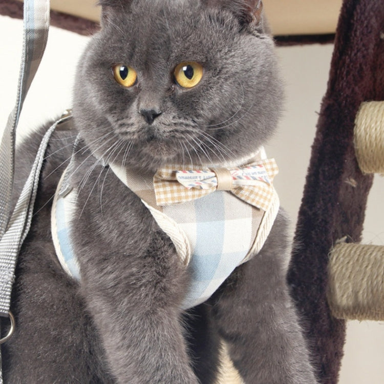 Pet Traction Rope Chest Harness Anti-break Away Vest Type Small Dog Walking Rope, Size:M(Beige) by bashfashion