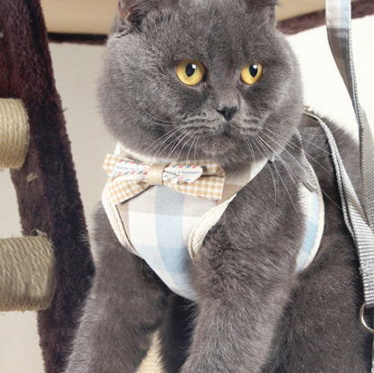 Pet Traction Rope Chest Harness Anti-break Away Vest Type Small Dog Walking Rope, Size:L(Beige) by bashfashion