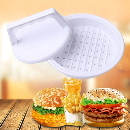 2 PCS Round Shape Hamburger Presser Plastic Hamburger Beef Grill Burger Press Patty Maker Mold Mould by bashfashion