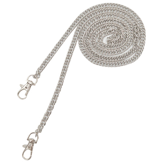 10 PCS Metal Chain Shoulder Bags Handbag Buckle Handle DIY Double Woven Iron Chain Belt 60cm(Silver) by bashfashion