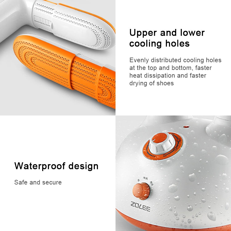 Retractable Shoe Dryer 220V Electric Dryer for Shoe Boot Glove to Deodorant Sterilization(White) by bashfashion