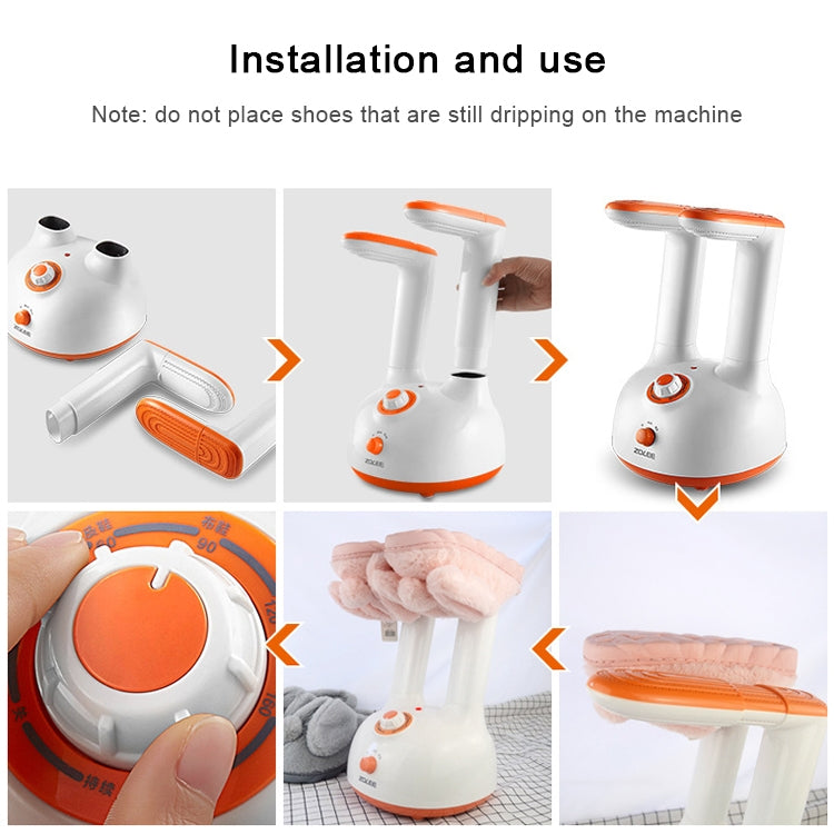 Retractable Shoe Dryer 220V Electric Dryer for Shoe Boot Glove to Deodorant Sterilization(White) by bashfashion