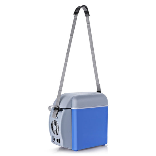 7.5L Capacity Portable Car Refrigerator Cooler Warmer Truck Thermoelectric Electric Fridge for Travel RV Boat(Blue) by bashfashion