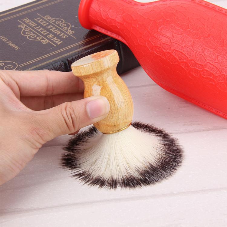 Wood Handle Hair Shaving Brush Facial Beard Cleaning Appliance Shave Salon Badger Hair Tool Razor Brush by bashfashion