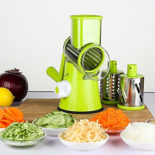 Multifunctional Manual Fruit Vegetable Slicer Cutter Carrot Potato Cutting Machine Stainless steel Blade Salad Chopper, Random Color Delivery by bashfashion
