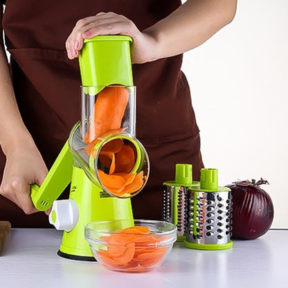 Multifunctional Manual Fruit Vegetable Slicer Cutter Carrot Potato Cutting Machine Stainless steel Blade Salad Chopper, Random Color Delivery by bashfashion