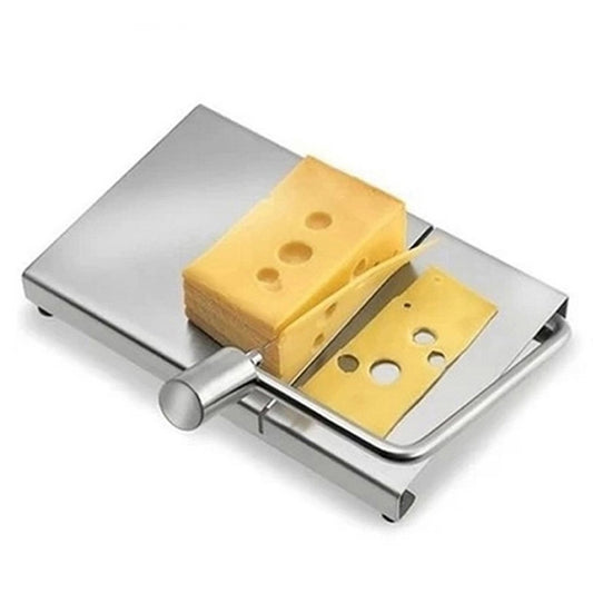Stainless Steel Cheese Slicer Butter Cutting Board Kitchen Tools(Silver) by bashfashion