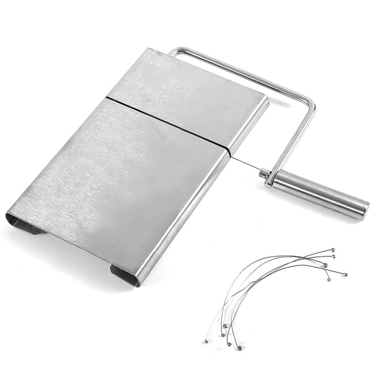 Stainless Steel Cheese Slicer Butter Cutting Board Kitchen Tools(Silver) by bashfashion