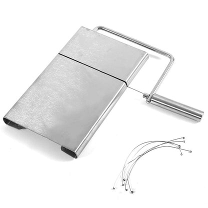 Stainless Steel Cheese Slicer Butter Cutting Board Kitchen Tools(Silver) by bashfashion