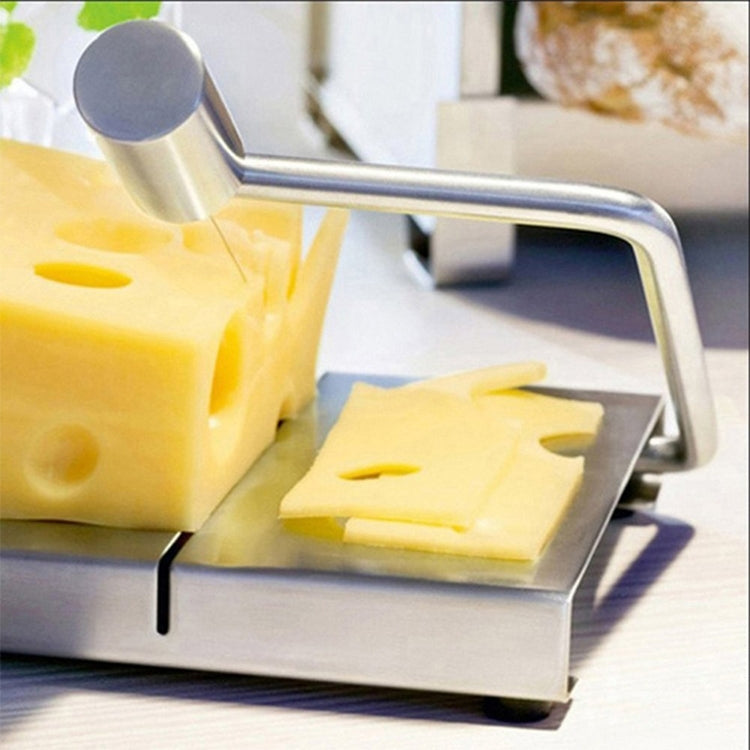 Stainless Steel Cheese Slicer Butter Cutting Board Kitchen Tools(Silver) by bashfashion