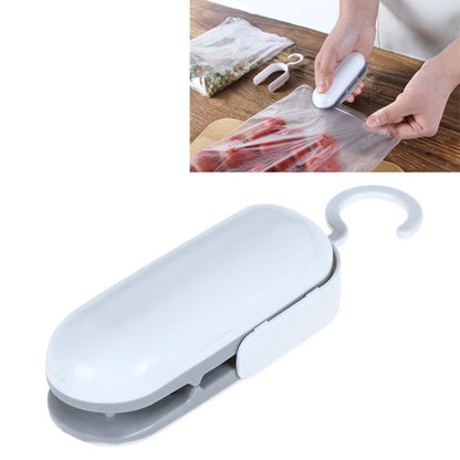 Household Mini Heat Sealing Machine Package Sealer Clamps(Gray) by bashfashion