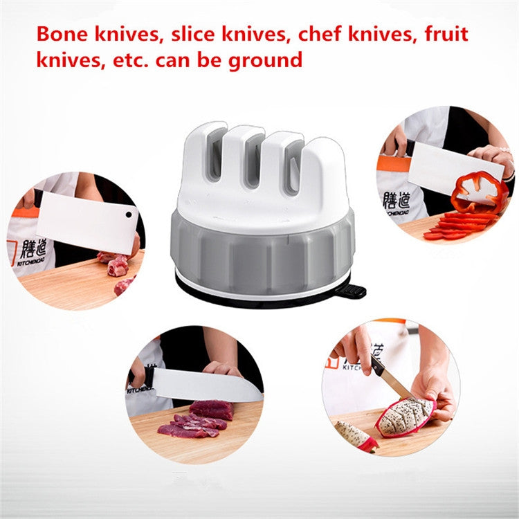 Kitchen Suction Cup Knife Sharpener Household Knife Sharpening Tool by bashfashion